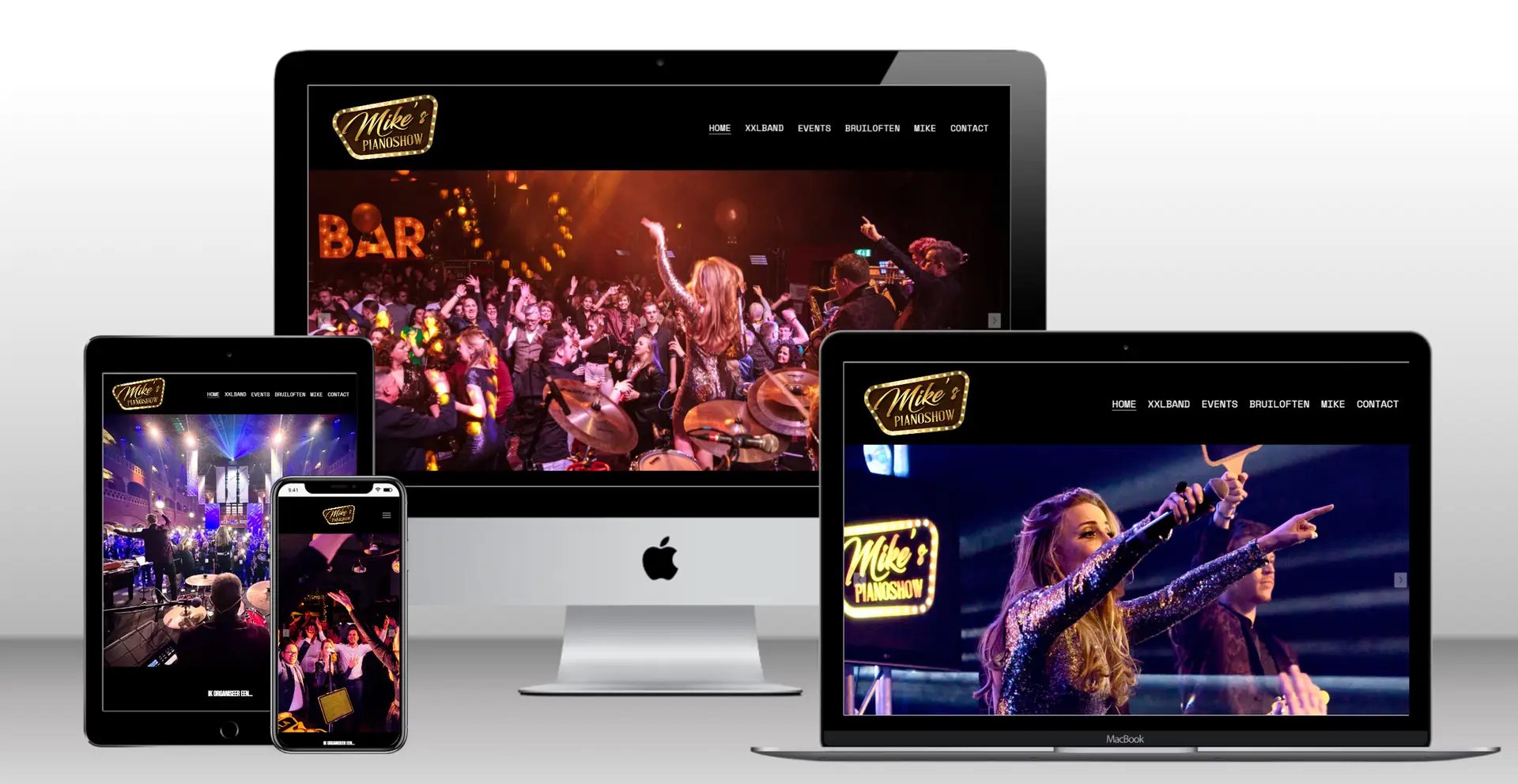 Professionele band website laten maken